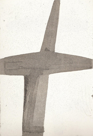 Philippe Vandenberg, ets voor Exil de Peintre, Ergo Pers, 2003
[drukproef door Henrie Hemelsoet]