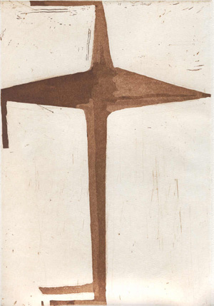 Philippe Vandenberg, ets voor Exil de Peintre, Ergo Pers, 2003
[drukproef door Henrie Hemelsoet]