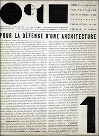 Cercle et Carré
Pour La Défense D'Une Architecture / No. 1 (15 maart 1930)